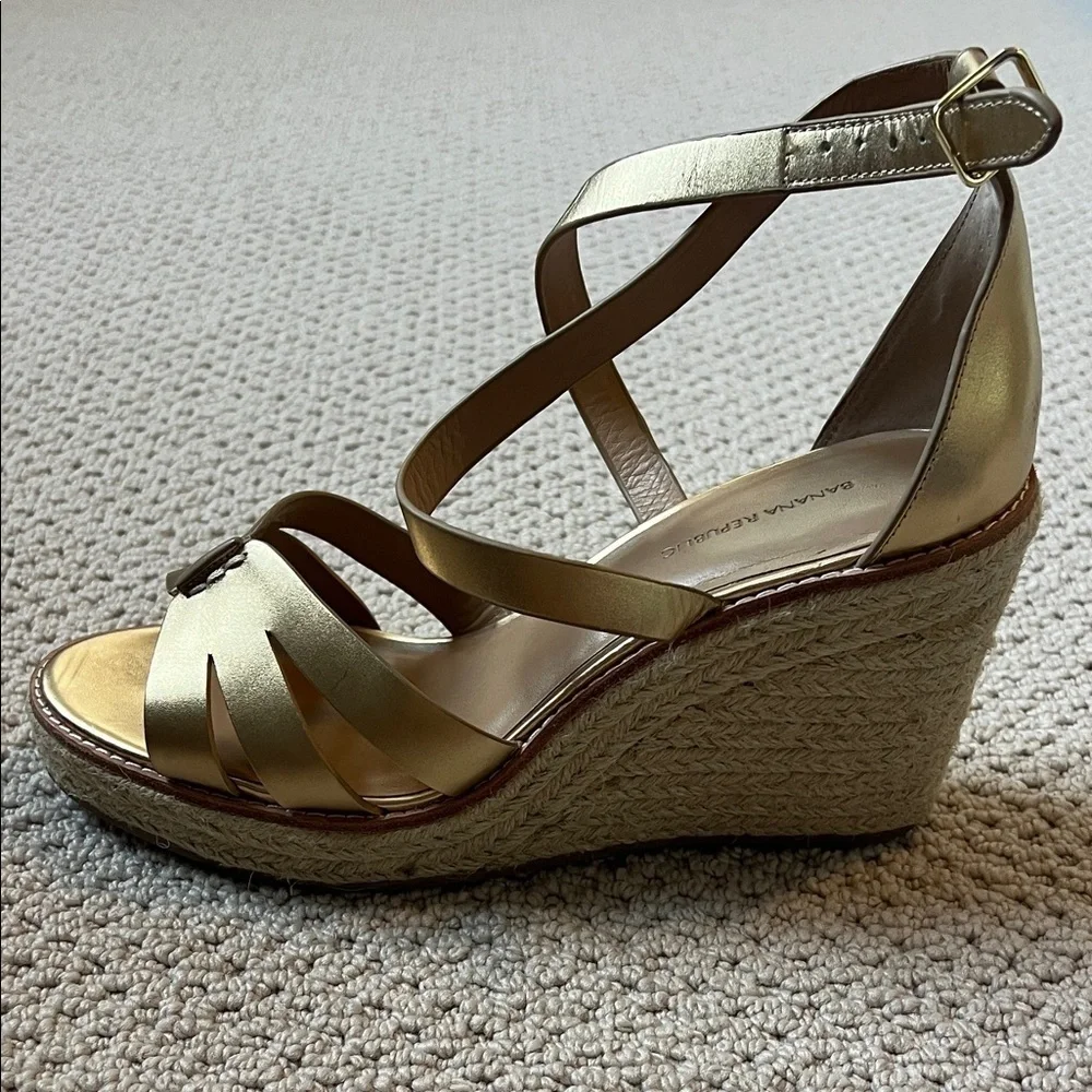 Gold Strappy Sandals